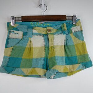 Billabong Multicolor Girls Cuffed Shorts Size 14